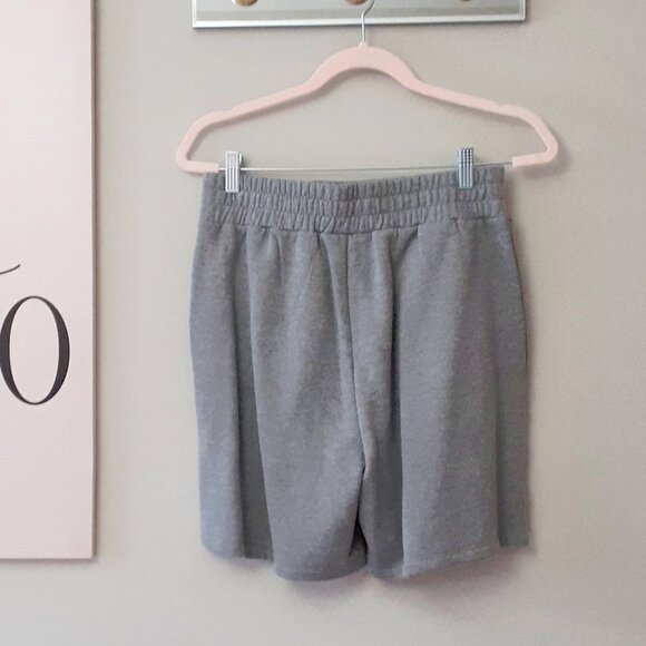 NWT Juicy Couture grey & brand stripe cropped sweatshirt & shorts coord set - Picture 15 of 16